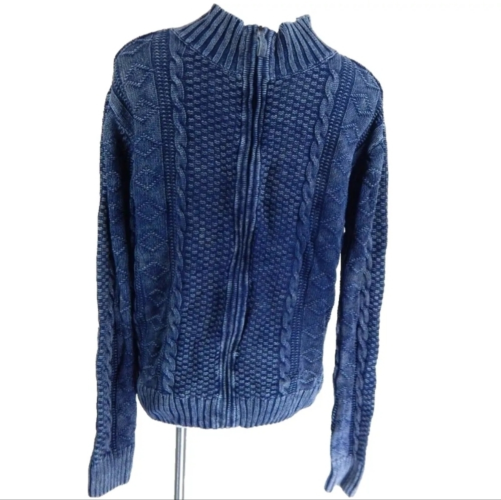 Carbon2Cobalt Stavanger Cable Knit Sweater